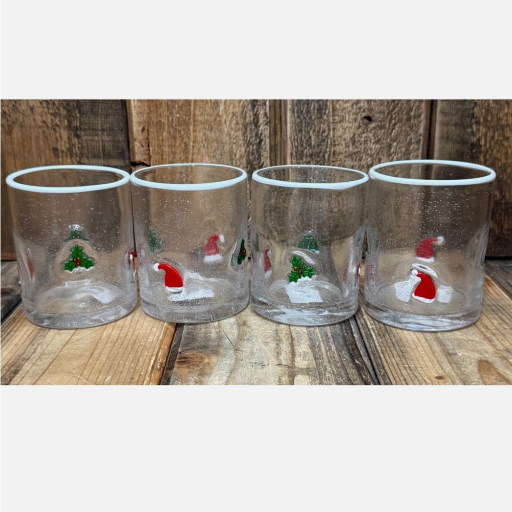 Pottery Barn Christmas Icon Glasses (set of 2)